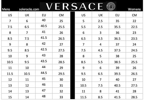 versace logo shoes|versace shoes size chart.